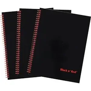 Hamelin Black n' Red Hardcover Twinwire Business Notebook -