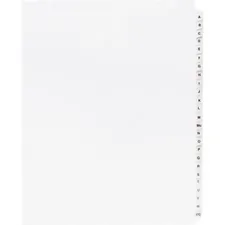 Business BSN 05858 A-z Tab Table Of Contents Index Dividers - Printed 