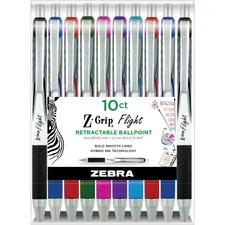 Zebra ZEB 21901 Pen Z-grip Flight Retractable Pens - Bold Pen Point - 