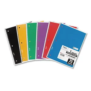05514 | Mead Products 10.5x8 Spiral Notebook, 100 Sheets