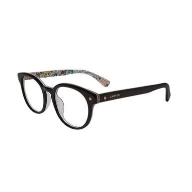 Lanvin VLN 679V-0APA Vln 679v-0apa Shiny Black Pattern Round Women's A