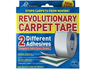 Bulk ML247 50 Foot 1.5 Inch Wide Revolutionary Carpet Tape