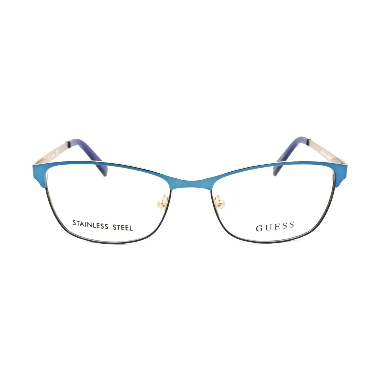 Guess GU-2512-091 Gu-2512-091 Matte Blue Square Women's Metal Eyeglass