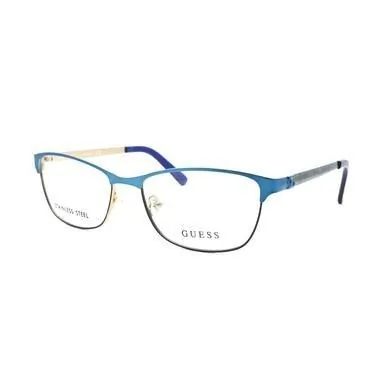 Guess GU-2512-091 Gu-2512-091 Matte Blue Square Women's Metal Eyeglass