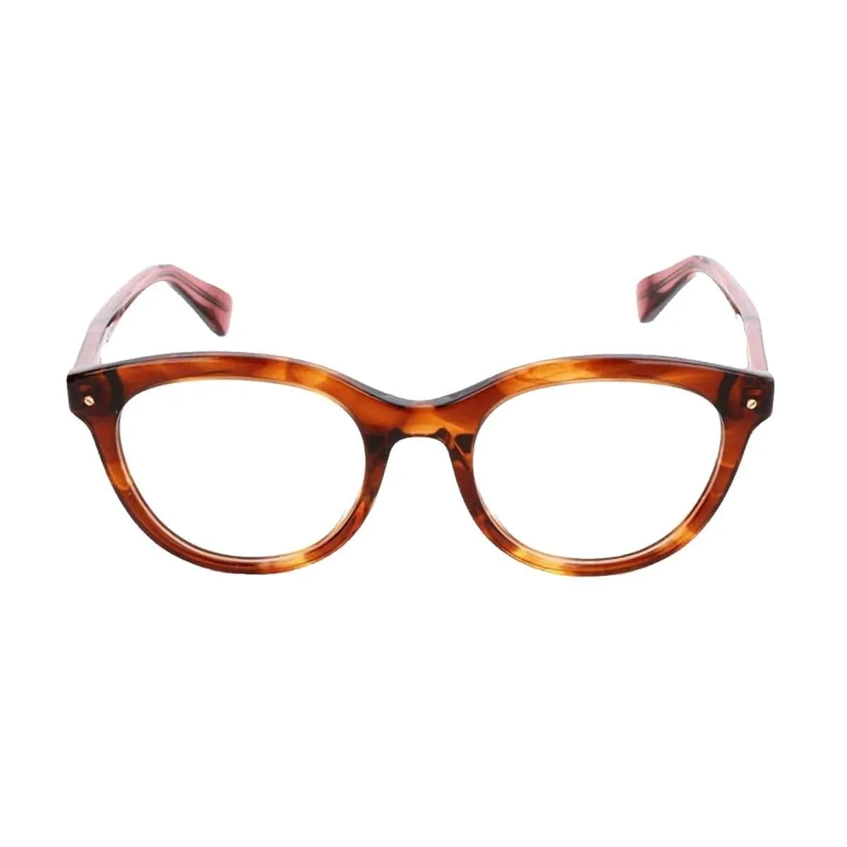 Lanvin VLN 714M-06HN Vln 714m-06hn Clear Brown Round Unisex Acetate Ey