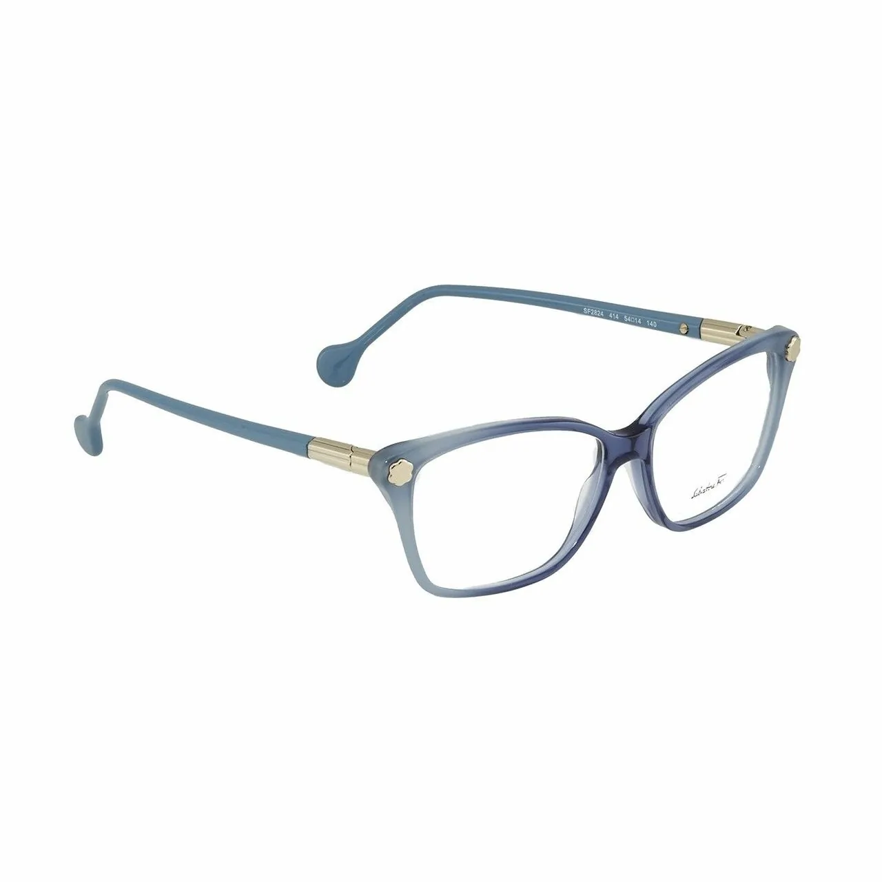 Salvatore SF2824-414 Sf2824-414 Navy Blue Square Women's Acetate Eyegl