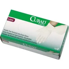 Medline MII CUR8106 Curad Powder Free Latex Exam Gloves - Large Size -