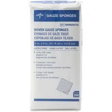 Medline MII NON25412 Medline Nonsterile Woven Gauze Sponges - 12 Ply -