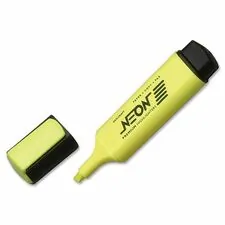 National 7520012017791 Skilcraft Neon Yellow Highlighter - Chisel Mark