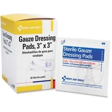 First FAO I211 First Aid Only 3x3 Gauze Pads Dispenser Box - 3 X 3 - 2