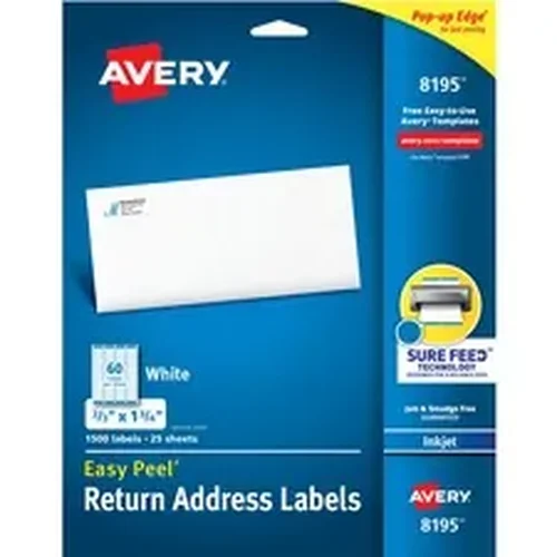 08195 | Avery Dennison Avery® Easy Peel Inkjet Return