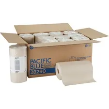 Georgia GPC 28290 Pacific Blue Basic Recycled Perforated Paper Roll To