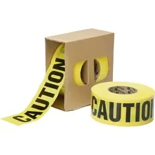 National 9905016134243 Skilcraft 3 Mil Caution Barricade Tape - 1000 F