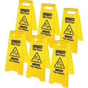 Genuine Joe Joe Universal Graphic Wet Floor Sign - 6 /
