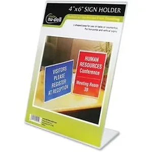 Glolite Nudell Llc nudell NuDell Clear Plastic Sign - 1