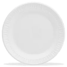 Dart DCC 9PWCR Dart Round Foam Dinnerware Plate - - Foam - 500 Piece(s