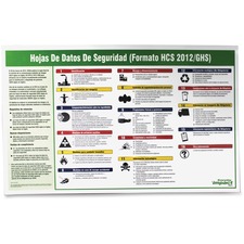 Impact IMP 799073 Safety Data Sheet Spanish Poster - 32 Width - Multic