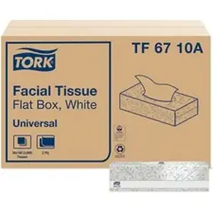 Essity TORK Universal Facial Tissue Flat Box - 2 Ply - 7.90 x
