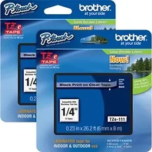 BRT TZE111BD | Brother P-touch TZe Laminated Tape