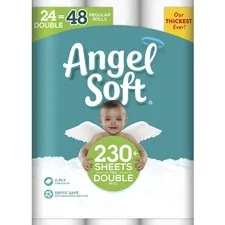 Georgia GPC 79176 Angel Softreg; Double-roll Toilet Paper - 2 Ply - Wh