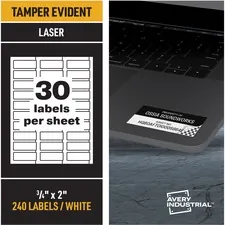 Avery AVE 60530 Averyreg; Permatrack Tamper-evident Asset Tag Labels -