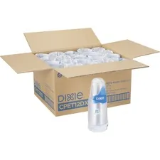 Georgia DXE CPET12DXCT Dixie Clear Plastic Cold Cups - 12 Fl Oz - 500 