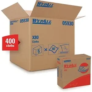 KCC 05930 | Kimberly Clark Wypall X80 Pop-Up Box Cloths
