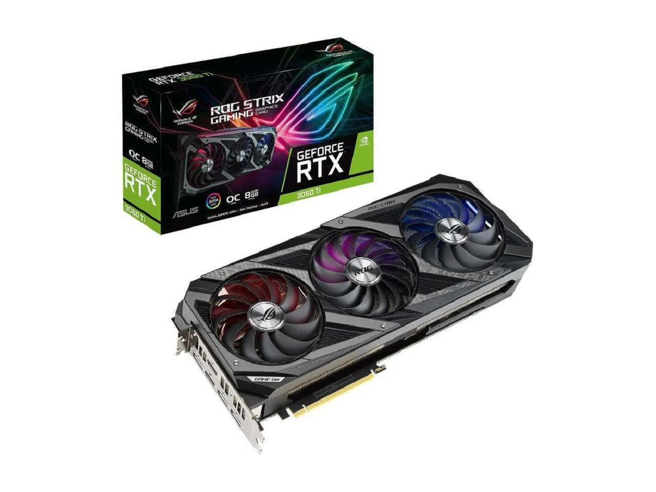 Asus ROGSTRIXRTX3060TIO8G 8gb  Rog Strix Geforce Rtx 3060 Ti Gddr6 Rog