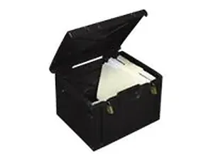 Turtle Black Unassembled Document Box - 5 Pack Set