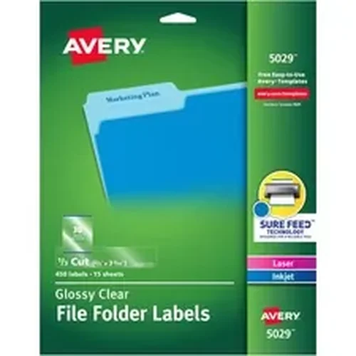 05029 | Avery Dennison Avery® Clear Top Tab Filing Labels