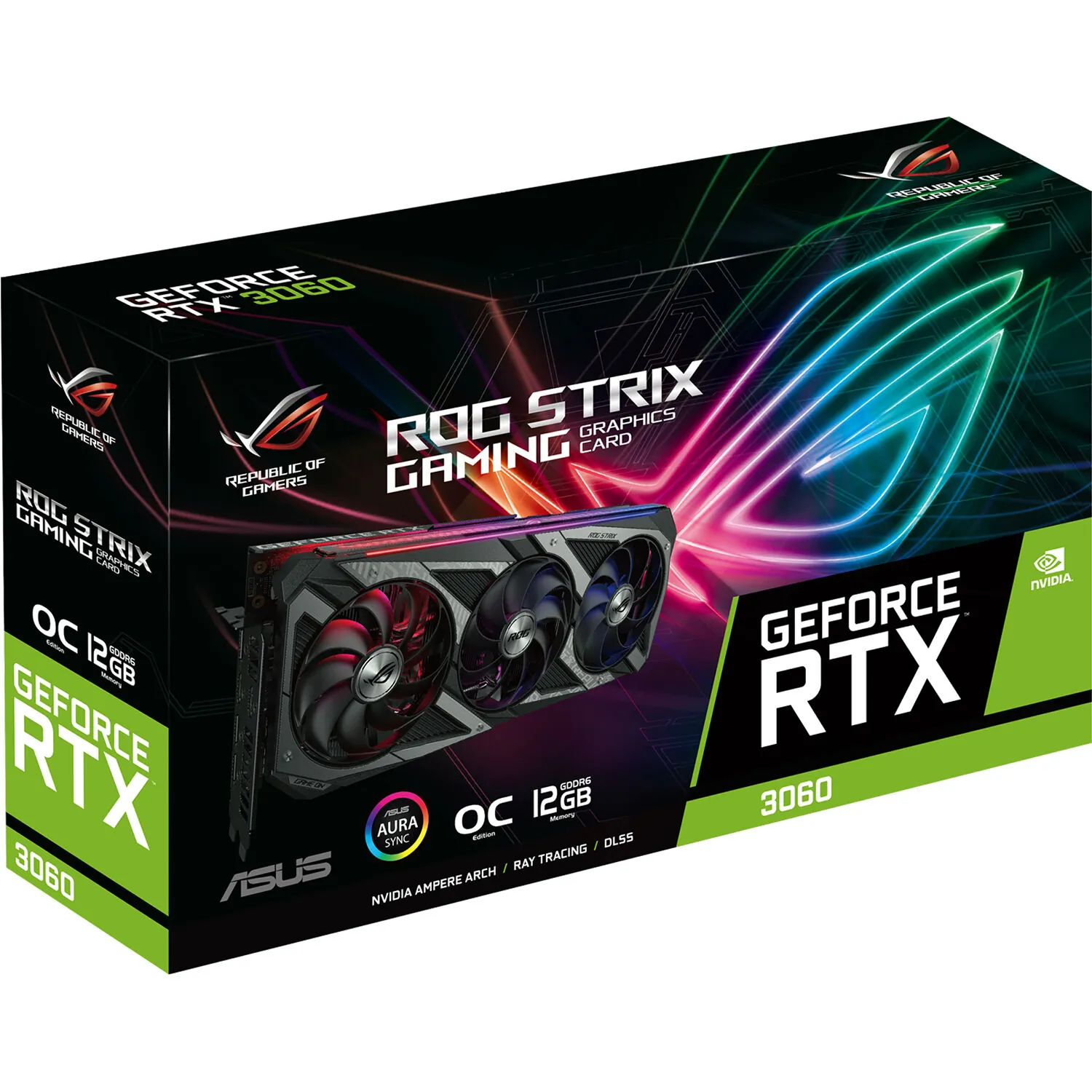 Asus ROG-STRIX-RTX3060-O12G-GA 12gb  Nvidia Geforce Rtx 3060 Oc Editio