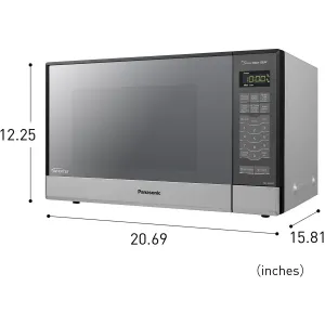 Panasonic NNSN686SR 1.2 Cu. Ft. Countertop  Built-in Microwave Oven, 1