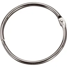 Officemate OIC 99703 Oic Looseleaf Book Rings - 1.5 Diameter - Silver 