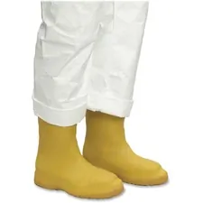 Honeywell HWL A352YLWSML Servus Pvc Overshoe Bootie - Disposable, Slip