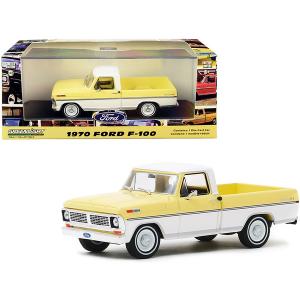 Greenlight 86339 1970 Ford F-100 Ranger Xlt Pickup Truck Pinto Yellow 