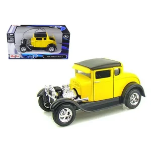 31201y | Maisto 1929 Ford Model A Yellow 1/24 Diecast Model