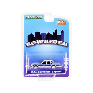 Greenlight 51389 1986 Chevrolet Caprice Lowrider Blue Metallic With Gr