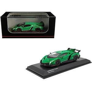 KS07040A2 | Kyosho 1/64 Lamborghini Veneno Green with Red