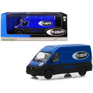 Greenlight 86155 2018 Ram Promaster 2500 Cargo Van High Roof Blue And 