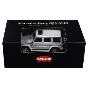 Kyosho K07021G3 Mercedes Benz G55 Amg Silver 164 Diecast Model Car By