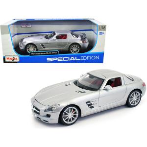 Maisto 31389s Mercedes Benz Sls Amg Silver Metallic Special Edition 11