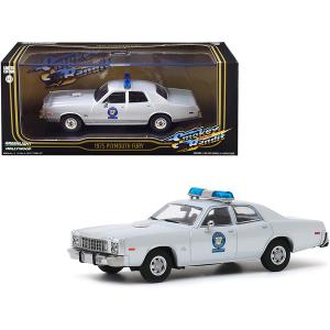 Greenlight 86581 1975 Plymouth Fury Silver Arkansas Sheriff Smokey And