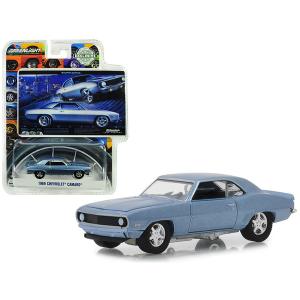 Greenlight 29976 1969 Chevrolet Camaro Steel Blue Bowtie Pastya Bfgood