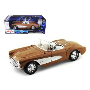 Maisto 31139brnz 1957 Chevrolet Corvette Bronze 118 Diecast Model Car 