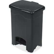 Safco SAF 9710BL Safco Plastic Step-on 4-gallon Receptacle - 4 Gal Cap