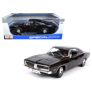 Maisto 31387blk 1969 Dodge Charger Rt Black 118 Diecast Model Car By