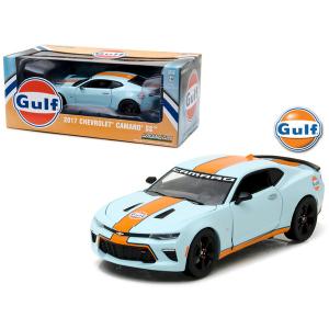 Greenlight 18233 2017 Chevrolet Camaro Ss Gulf Oil Racing 124 Diecast 