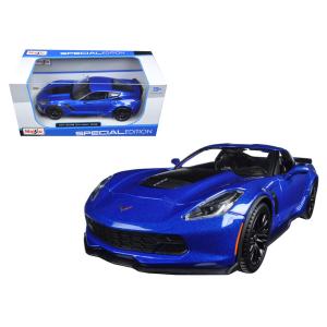 Maisto 31133bl 2015 Chevrolet Corvette Stingray C7 Z06 Blue Metallic 1