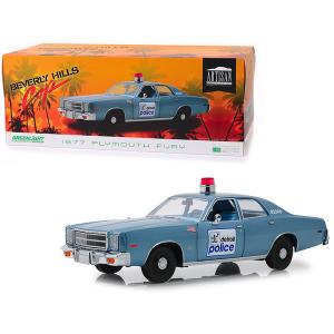 Greenlight 19069 1977 Plymouth Fury Blue Detroit Police Beverly Hills 