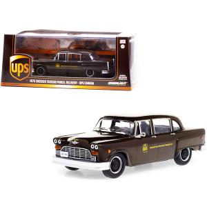 Greenlight 86196 1975 Checker Taxicab Parcel Delivery Brown Ups United